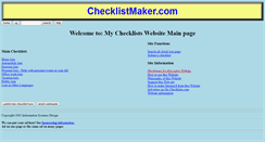 Desktop Screenshot of checklistmaker.com