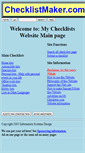 Mobile Screenshot of checklistmaker.com