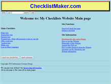 Tablet Screenshot of checklistmaker.com